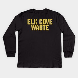 Elk Cove Waste Kids Long Sleeve T-Shirt